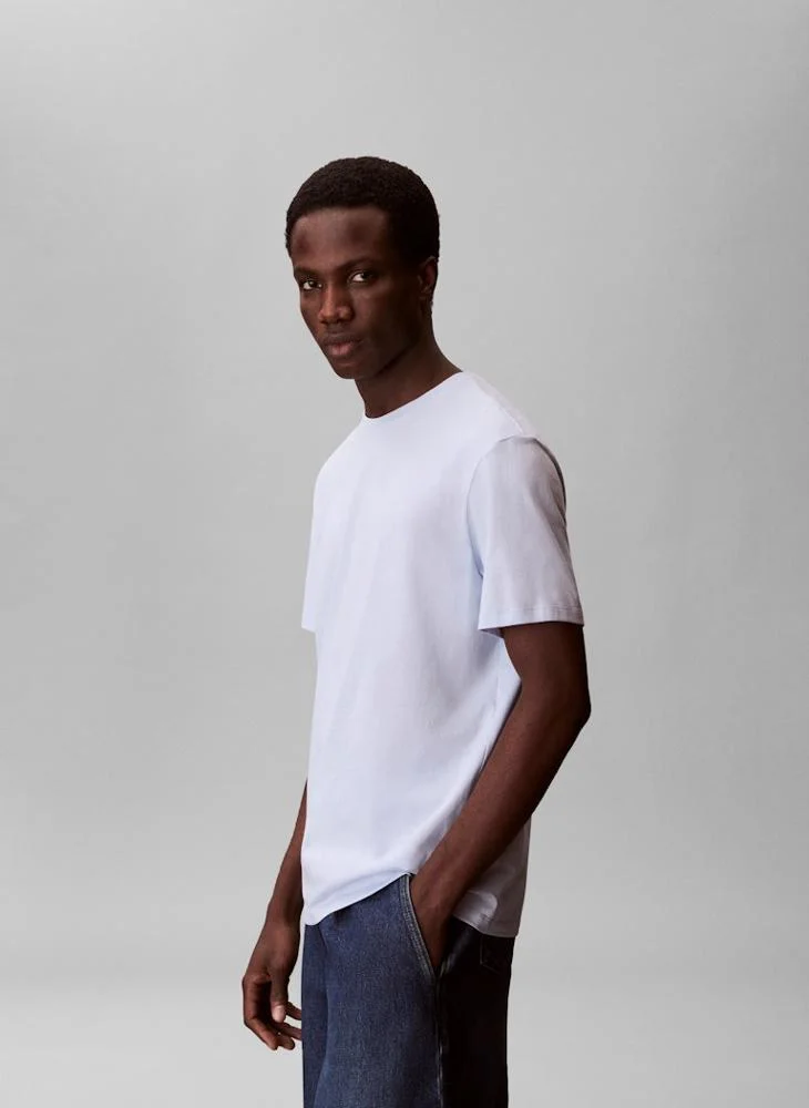 CALVIN KLEIN Micro Logo Crew Neck T-Shirt