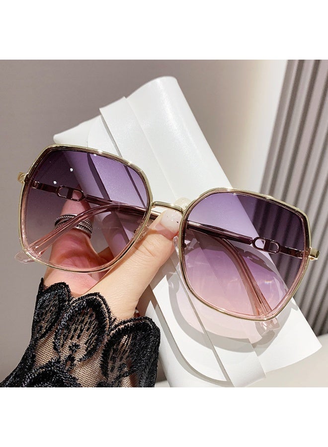 Fashion  Square Sunglasses Women UV400 Anti-Glare Trendy Big Frame Luxury Sun Shades - Image 4