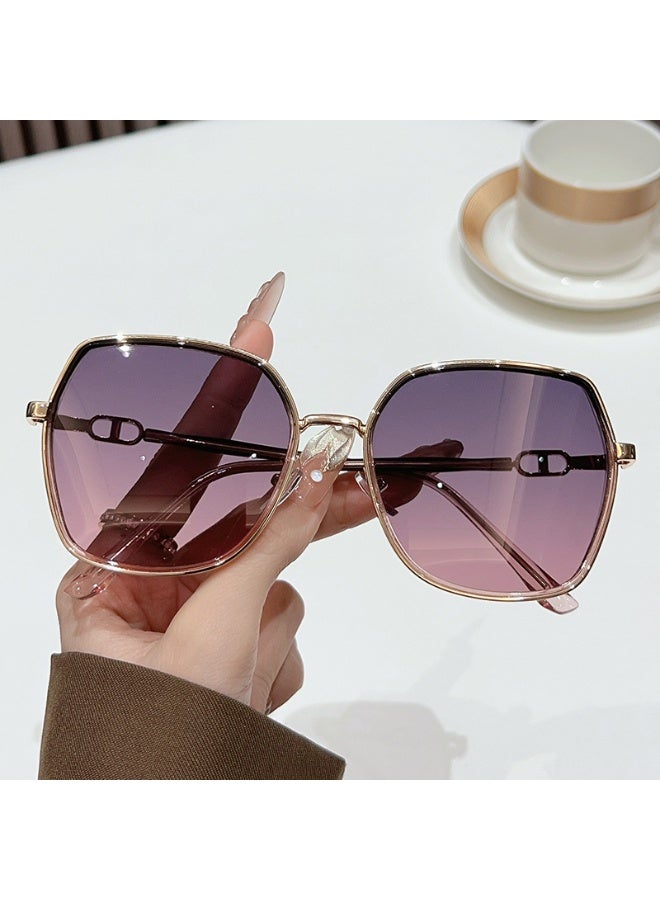 Fashion  Square Sunglasses Women UV400 Anti-Glare Trendy Big Frame Luxury Sun Shades - Image 5