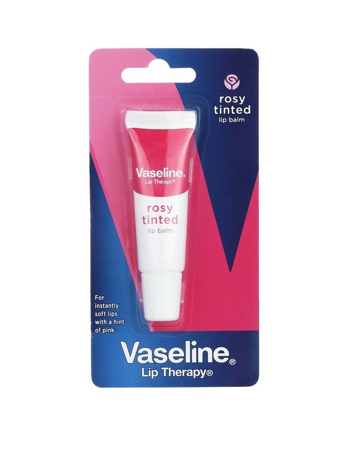 فازلين مرطب شفاه وردي من ليب ثيرابي، 10 غرام - Image 1