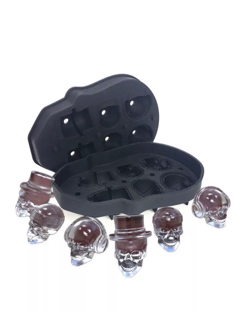 SFMW 3D Ice Cube Mold Tray Maker Black