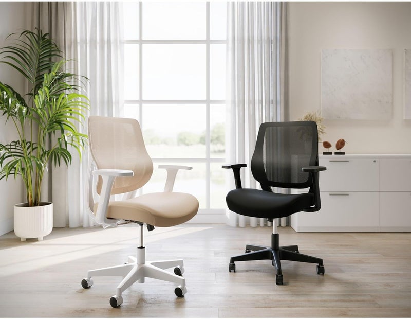 Realspace Sensi MeshFabric LowBack Task Office Chair Black BIFMA Compliant - Image 5