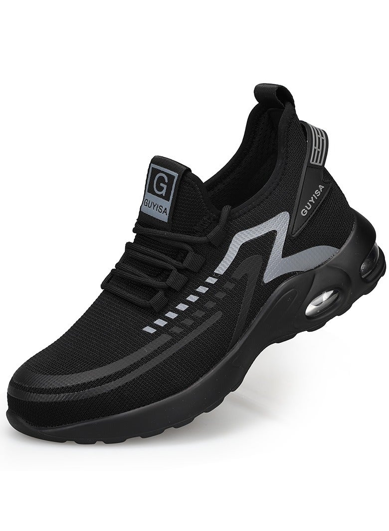Mens Safety Boots Trainers Shoes Steel Toe Cap Mens Work Sneakers Lightweight Water Resistant  - Image 1