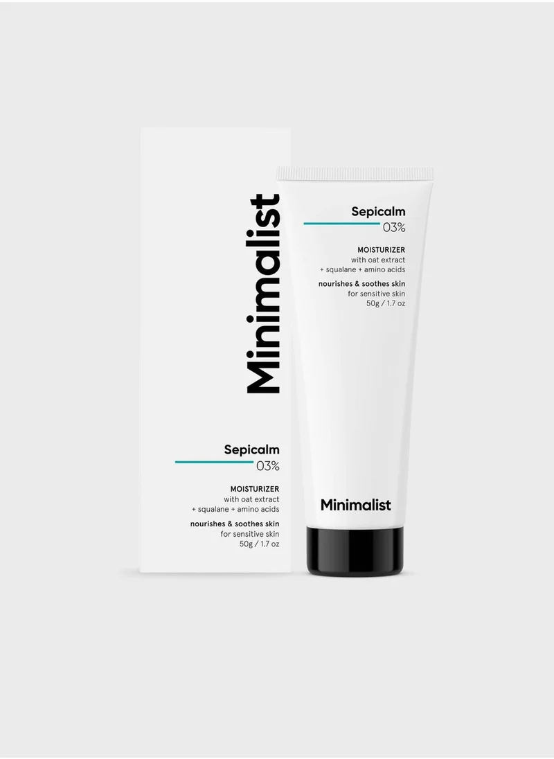 Minimalist Skincare Sepicalm 3% Face Moisturizer