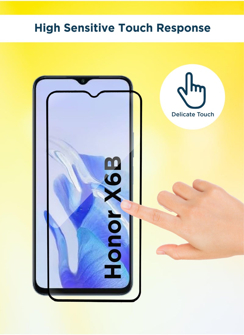 Generic - واقي شاشة زجاجي عام لهاتف Honor X6B - أسود - Image 1