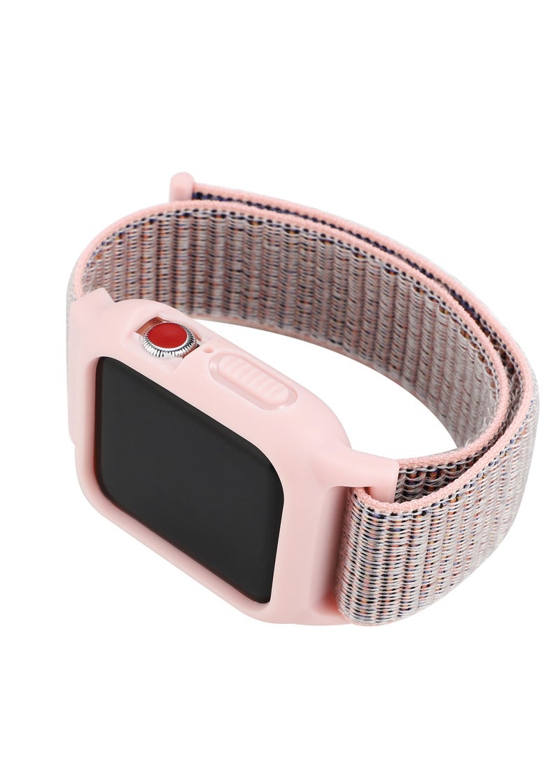 Sport Band and Case for Smart Watch Band 38mm 40mm 41mm, Protective Silicone Bumper Case with Loop Strap for Series 9/8/7/6/5/4/3 for Women Men  - Image 4