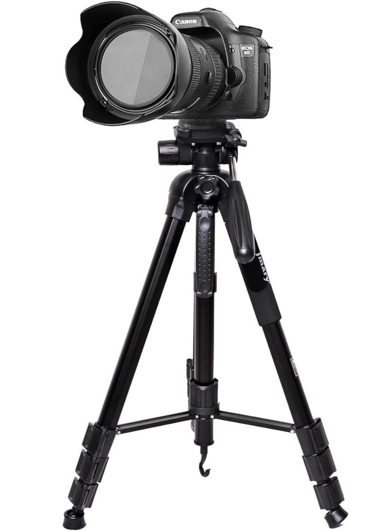 Jmary KP-2264 Professional Aluminium Tripod Monopod for All DSLR Cameras (Black) - Image 1