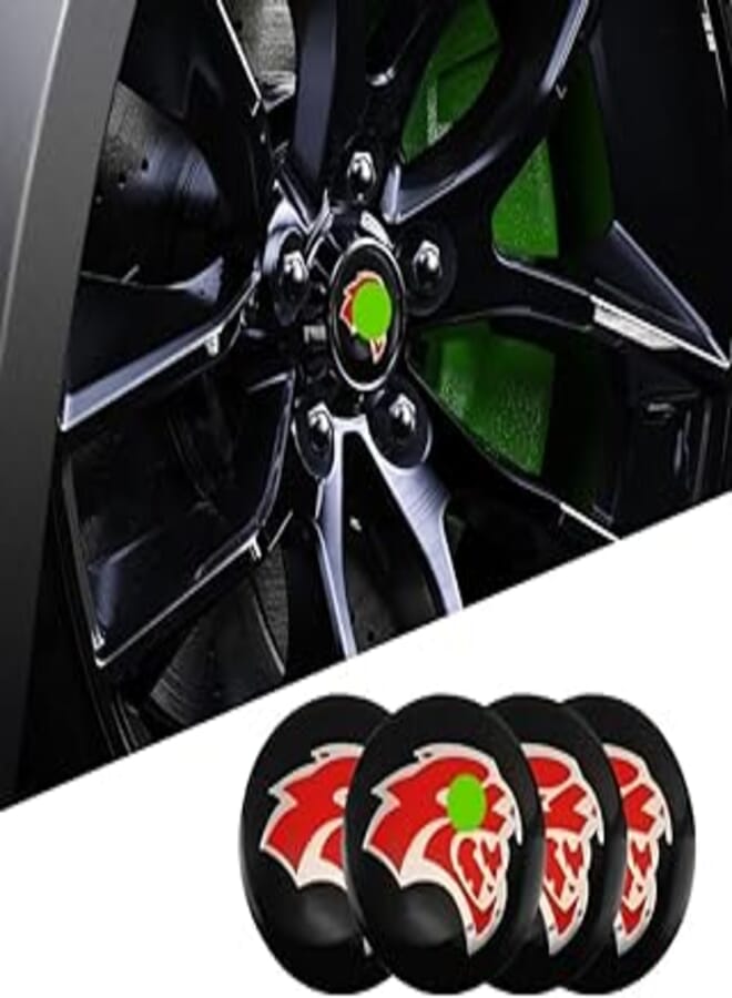 Generic 3D Sticker Car Wheel Hub Cover - 4 Pieces - Adhesive - - - Kaber Trade 