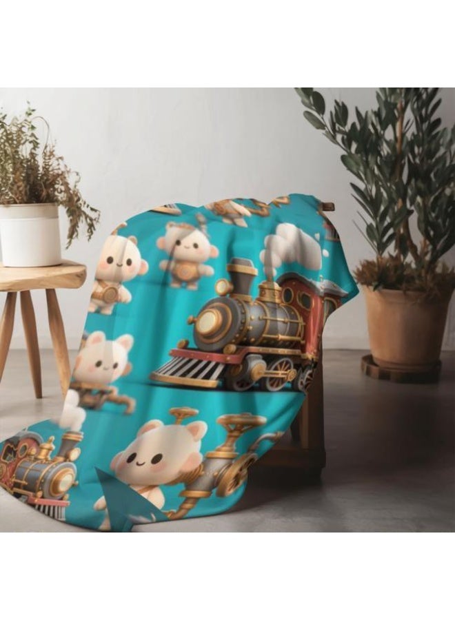 general Baby and children's cartoon flannel thin blanket (warm and comfortable, suitable for sleep, game use) 70cm*100cm - Image 5
