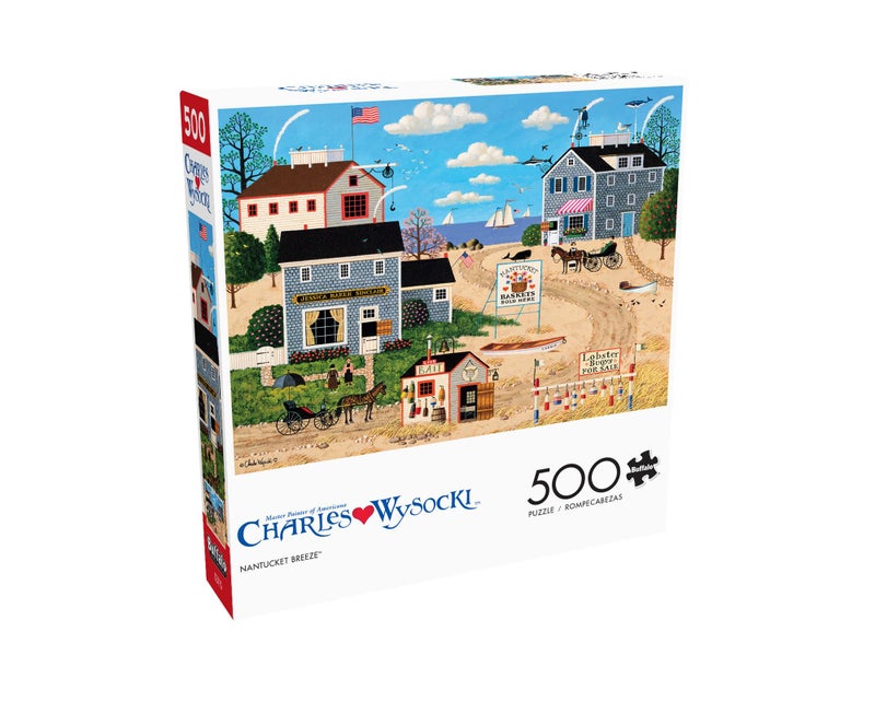 Buffalo Games - Charles Wysocki - Nantucket Breeze - 500 Piece Jigsaw Puzzle for Adults -Challenging Puzzle Perfect for Game Nights - Finished Size is 21.25 x 15.00 - Image 3