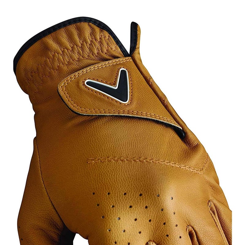 Callaway Golf Opti Color Glove (Worn on Left Hand, Standard, Medium, Tan) - Image 3