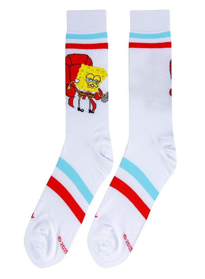 Odd Sox جوارب رائعة، سبونج بوب سأخرج، جوارب نسائية بطول متوسط، طبعة رسومية مرحة - مقاس كبير - Image 5