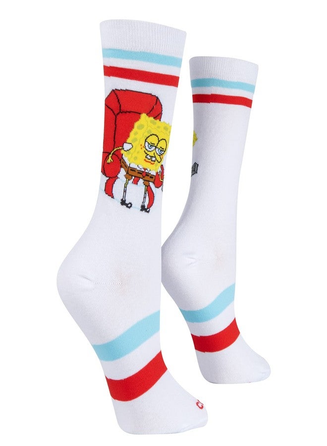 Odd Sox جوارب رائعة، سبونج بوب سأخرج، جوارب نسائية بطول متوسط، طبعة رسومية مرحة - مقاس كبير - Image 3