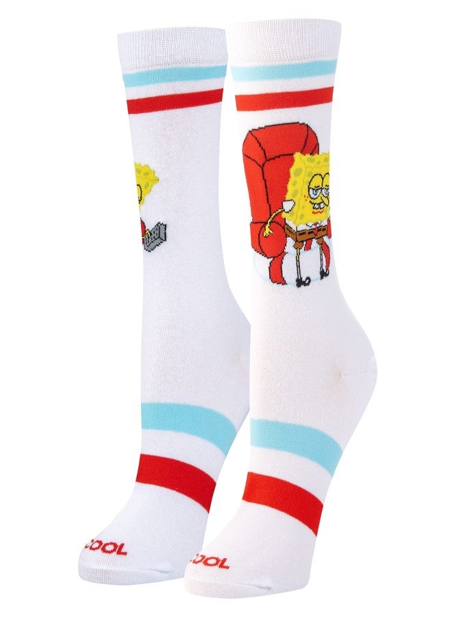 Odd Sox جوارب رائعة، سبونج بوب سأخرج، جوارب نسائية بطول متوسط، طبعة رسومية مرحة - مقاس كبير - Image 2