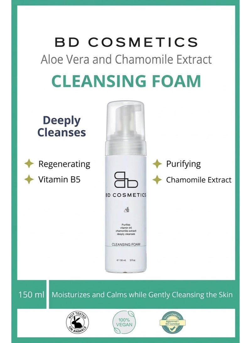 BD Cosmetics Facial Cleansing Foam 150mL - Image 1
