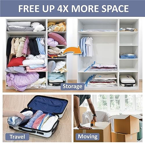 Cozy Essential 4 Pack XXL Jumbo Vacuum Storage Bags, Extra Large Vacuum Seal Bags for Comforters, Bedding, Blanket Storage, Giant Space Saver Bags for Huge Stuffed Toy(47.2x35 in) - Image 3