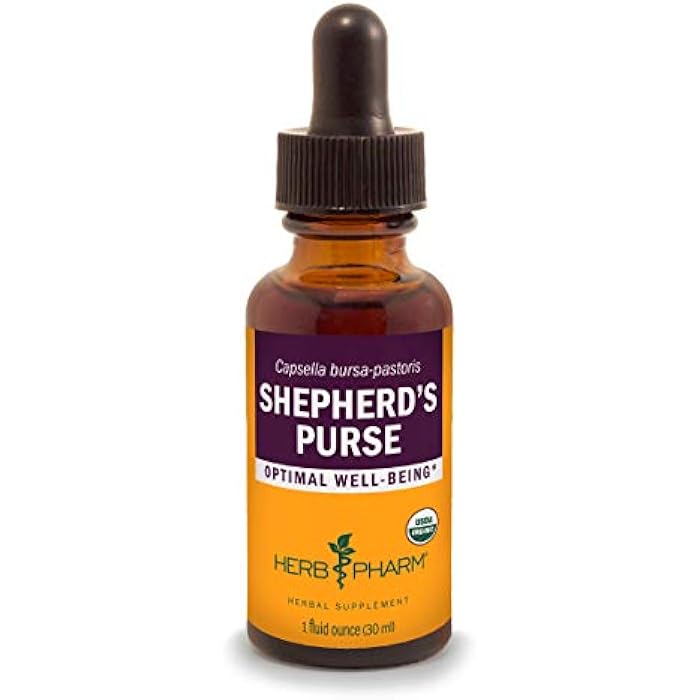 Herb Pharm Certified Organic Shepherd's Purse Liquid Extract, 1 Oz - Image 1