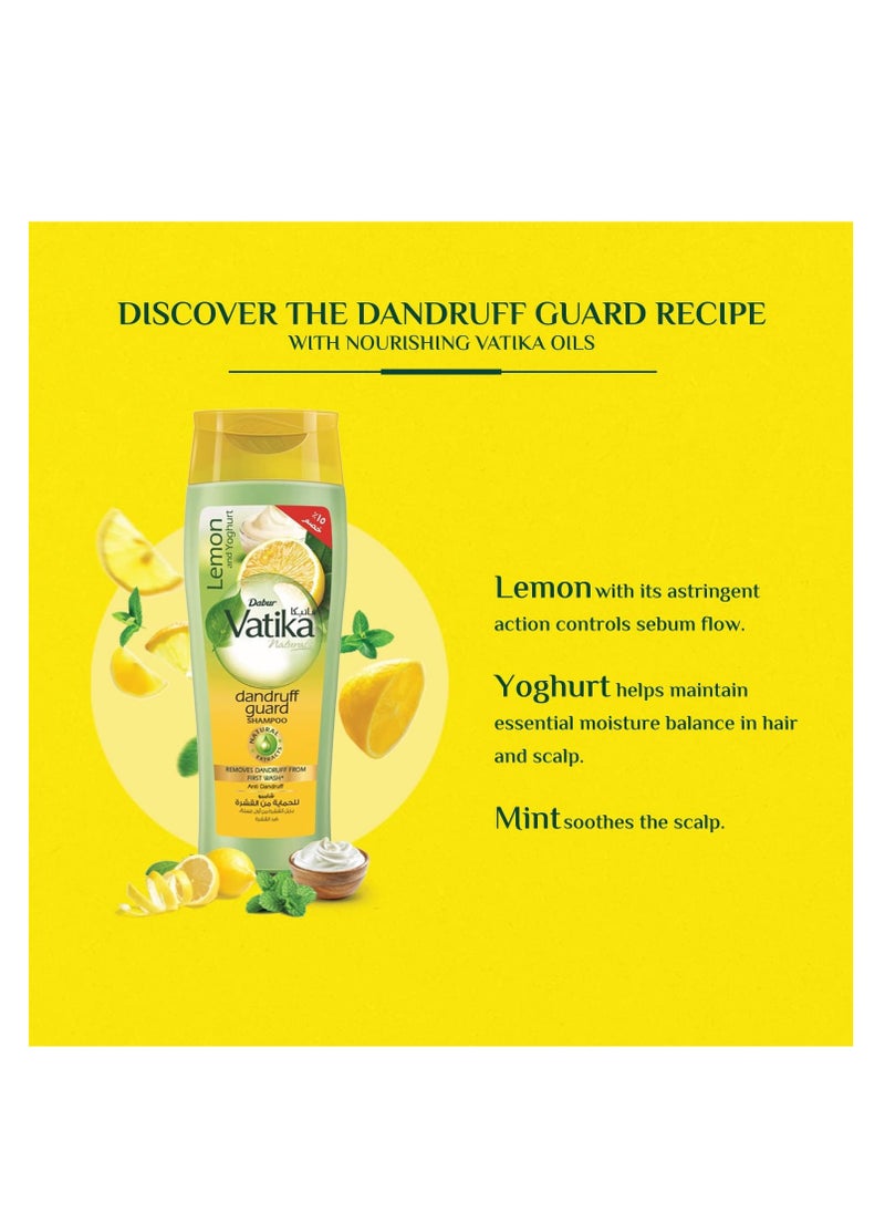 VATIKA - Set Of Vatika ٍShampoo With Olive And Henna Extracts And Vatika Lemon And Yogurt Anti Dandruff Shampoo 700 Ml - Image 1