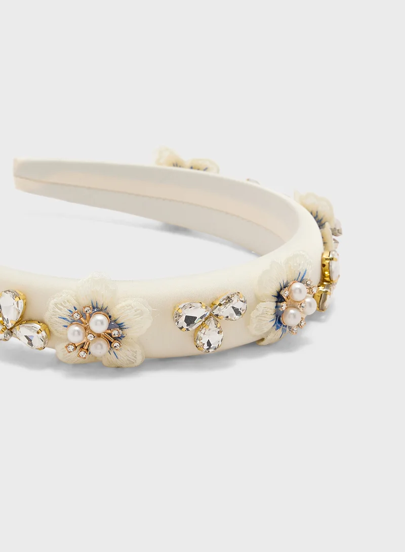Ella Limited Edition Embellished Floral Headband
