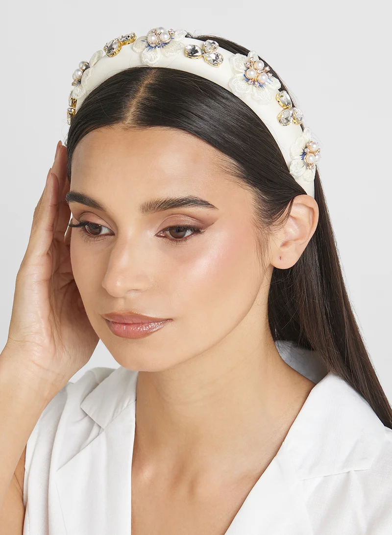 Ella Limited Edition Embellished Floral Headband