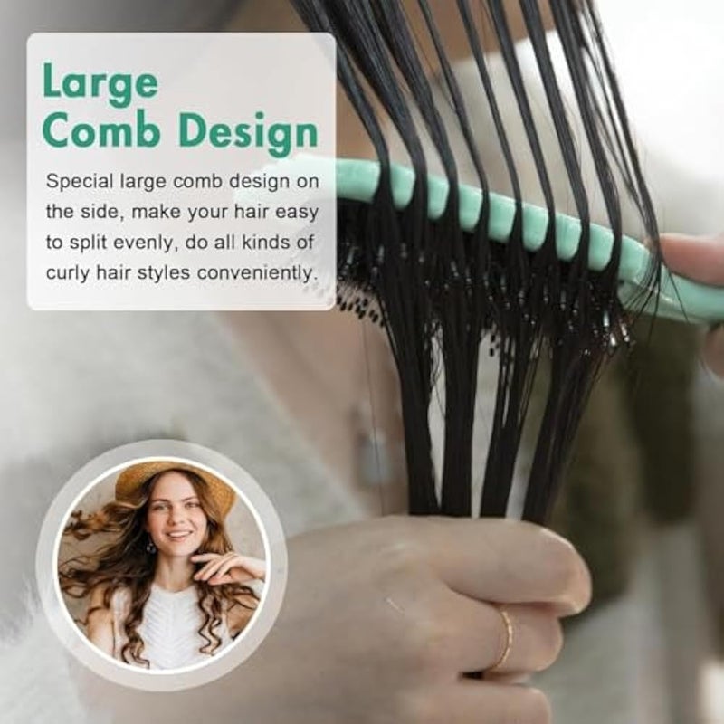 Fashion Mania Bounce Curl Define Styling Brush, Curly Hair Brush, Wet Dry Detangler For Shaping And Styling Curls (Random Color) - Image 5