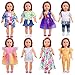 WONDOLL 18InchDollClothes and Accessories  8 Sets American Doll Clothes Compatible with All 18 inch Dolls Outfits Christmas Birthday Gift for Girls - Image 4