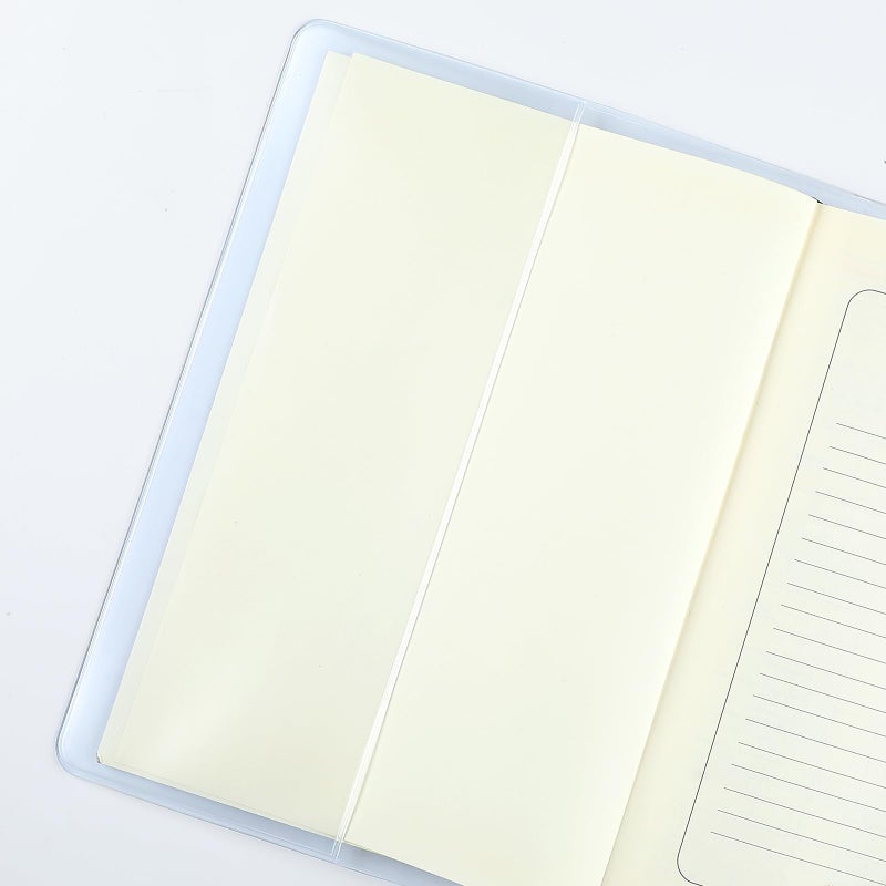 Fullhawl 3 Pack A5 Clear Cover Transparent A5 Size 13 x 8.74 Inches Jelly Notebook Cover, Fits for Journal Weeks Planners and Books Measuring About 8.3 x 5.8 Inches - Image 4