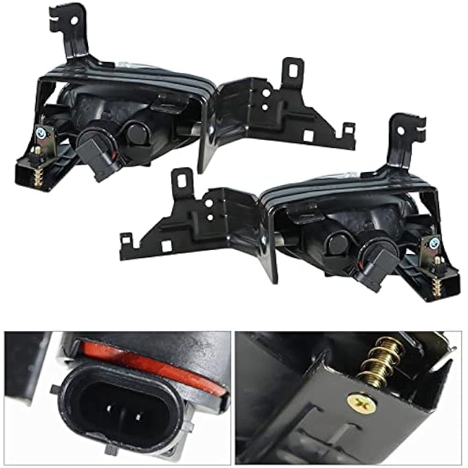 Contek Led Fog Lights Replacement For 20112012 Honda Accord 4Dr Sedan Left Right Front Bumper Driving LampsWiringSwitch  Clear Lens - Image 5