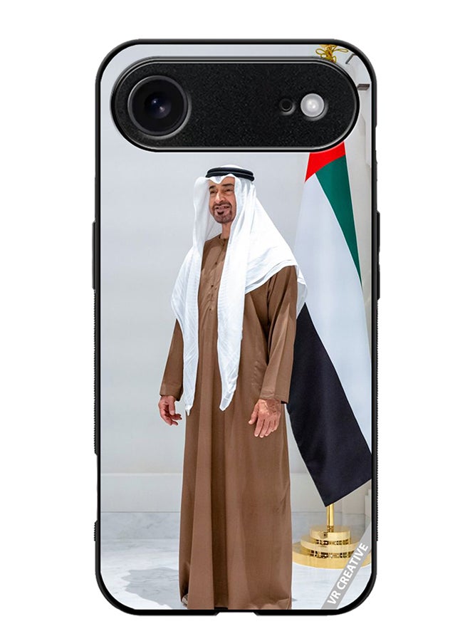 غطاء حماية لجهاز آبل آيفون 17 إير تصميم الشيخ محمد بن زايد آل نهيان متعدد الألوان