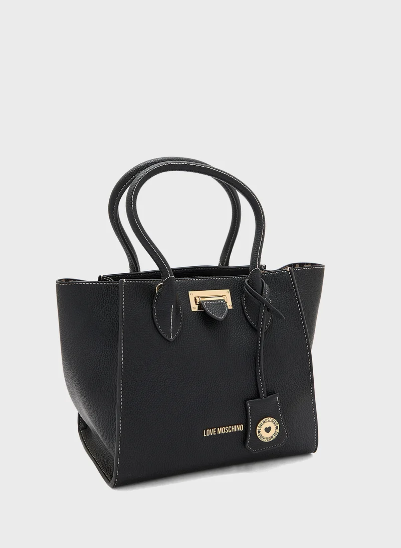 لوف موسكينو Buckle Detailed Crossbody