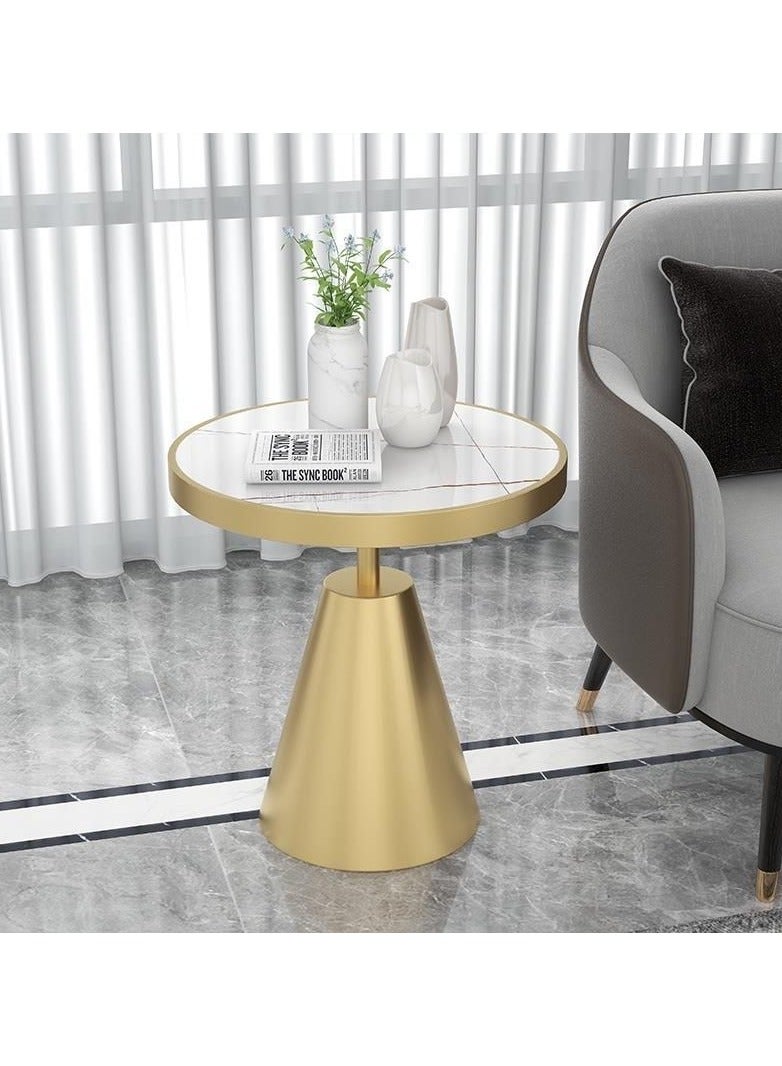 fashionhome Premium Modern Minimalist Round Living Room Balcony Small Space Coffee Table - Image 3