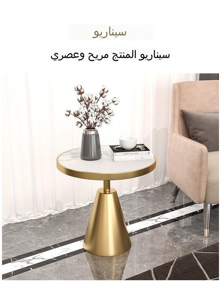 fashionhome Premium Modern Minimalist Round Living Room Balcony Small Space Coffee Table - Image 5