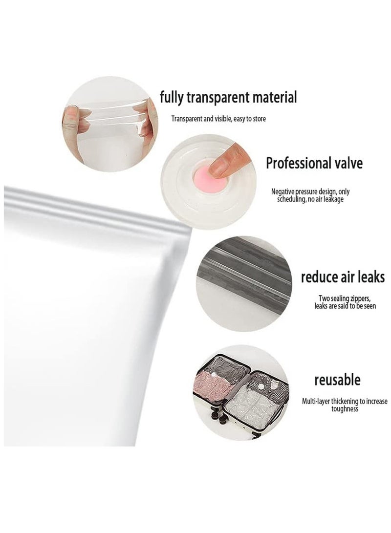 Premium Vacuum Storage Bags with Electric Pump, 6 Pack (2 Jumbo, 2 Large, 2 Medium), Reusable Space Saver Bags for Clothes, Mattress, Blanket, Duvets, Pillows, Comforters, Quilt, Travel - Image 5