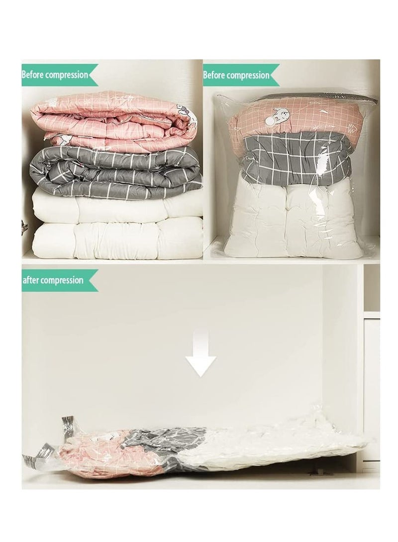 Premium Vacuum Storage Bags with Electric Pump, 6 Pack (2 Jumbo, 2 Large, 2 Medium), Reusable Space Saver Bags for Clothes, Mattress, Blanket, Duvets, Pillows, Comforters, Quilt, Travel - Image 4