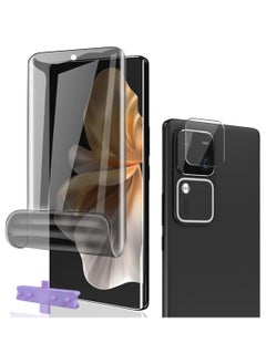 General Privacy Screen Protector Compatible with VIVO V30 5G, Anti Spy TPU Protective Film 1 Pack + Tempered Glass Camera Lens Protector 1 Pack, Anti Scratch Easy to Install  - Image 1