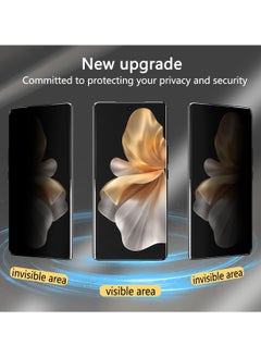 General Privacy Screen Protector Compatible with VIVO V30 5G, Anti Spy TPU Protective Film 1 Pack + Tempered Glass Camera Lens Protector 1 Pack, Anti Scratch Easy to Install  - Image 2