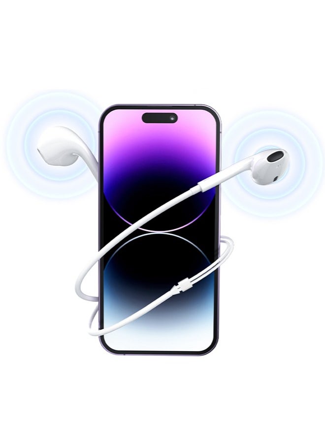 REACLOUD - EarPods With Lightning Connector | iPhone Headphones, [MFI Certified] Earphones Wired Stereo Sound Earbuds with Microphone and Volume Control, Compatible with iPhone 14/13/12/SE/11/XR/XS/X/7/7 Plus/8 - Image 1