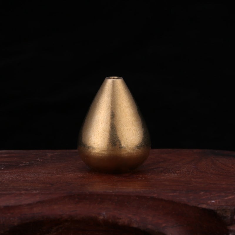 Mini Water Drop Brass Incense Holder - Vintage Brass Craft Ornament Incense Holder for Bedroom, Tea Room, Yoga Space - Image 3