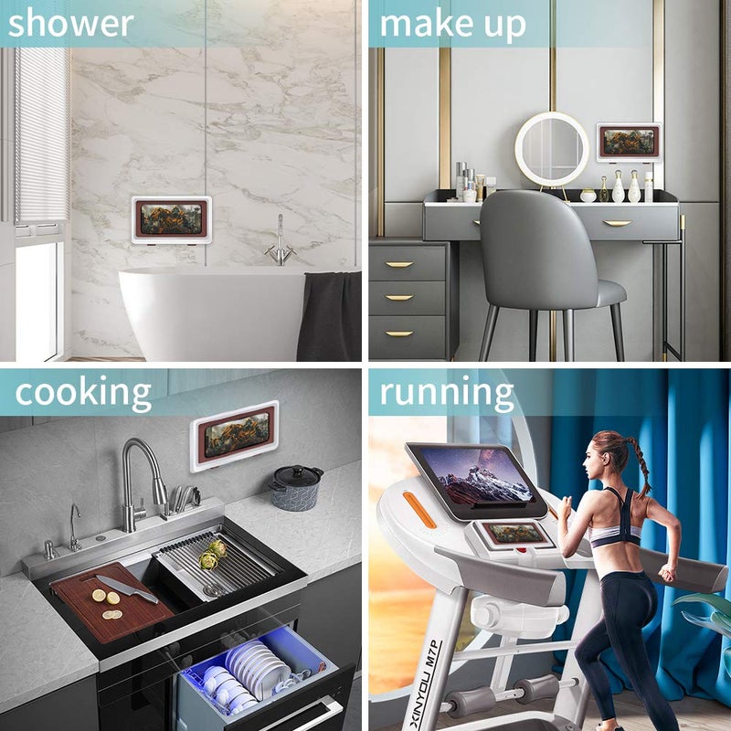 Replex Shower Phone Holder Waterproof AntiFog Touch Screen Wall Mount Phone Holder for Shower Bathroom Mirror Bathtub - Image 4