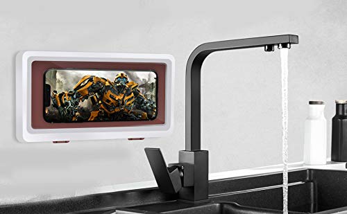 Replex Shower Phone Holder Waterproof AntiFog Touch Screen Wall Mount Phone Holder for Shower Bathroom Mirror Bathtub - Image 5