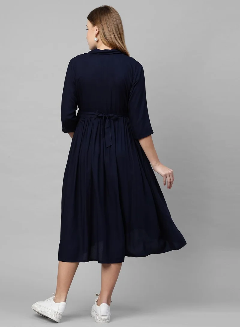 Tummy  Classic Button-Up Dress for Women | Best Price UAE