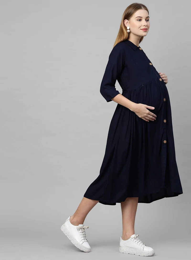 Tummy  Classic Button-Up Dress for Women | Best Price UAE