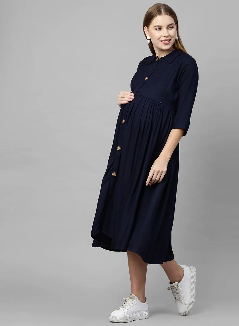 Tummy  Classic Button-Up Dress for Women | Best Price UAE