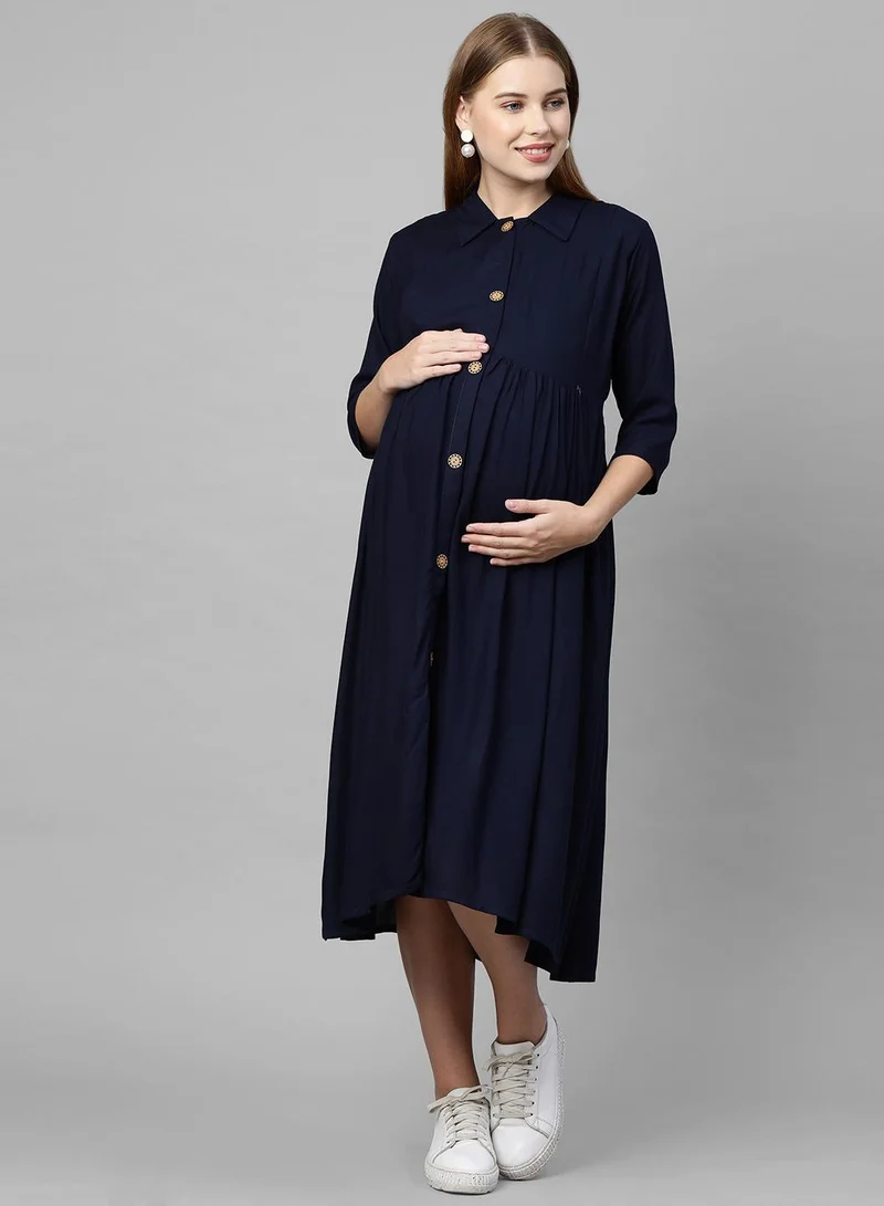 Tummy  Classic Button-Up Dress for Women | Best Price UAE
