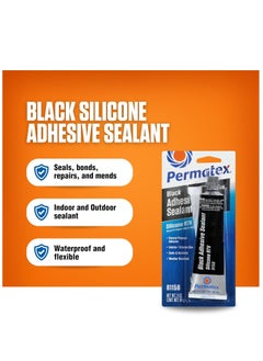 Permatex Permatex (16BR) ADHESIVE SEALANT SILICONE 81158 NET BLACK 0.85g (Pack of 1)  - Image 3