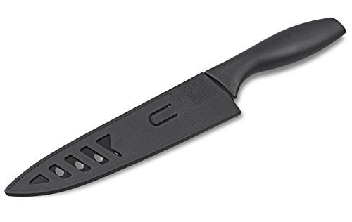 Culina® 8-Inch Nonstick Carbon Steel Sushi Knife with Sheath, Black - Image 4