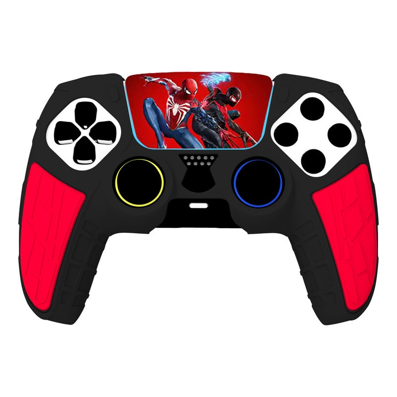 PS5 Controller Silicone Cover Black Spider-Man Pattern - Image 1