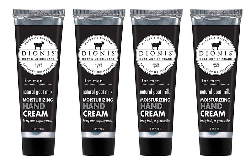 Dionis  Goat Milk Skincare Mens Moisturizing Hand Cream 1 oz  Set of 4  Made in the USA  Crueltyfree and Parabenfree