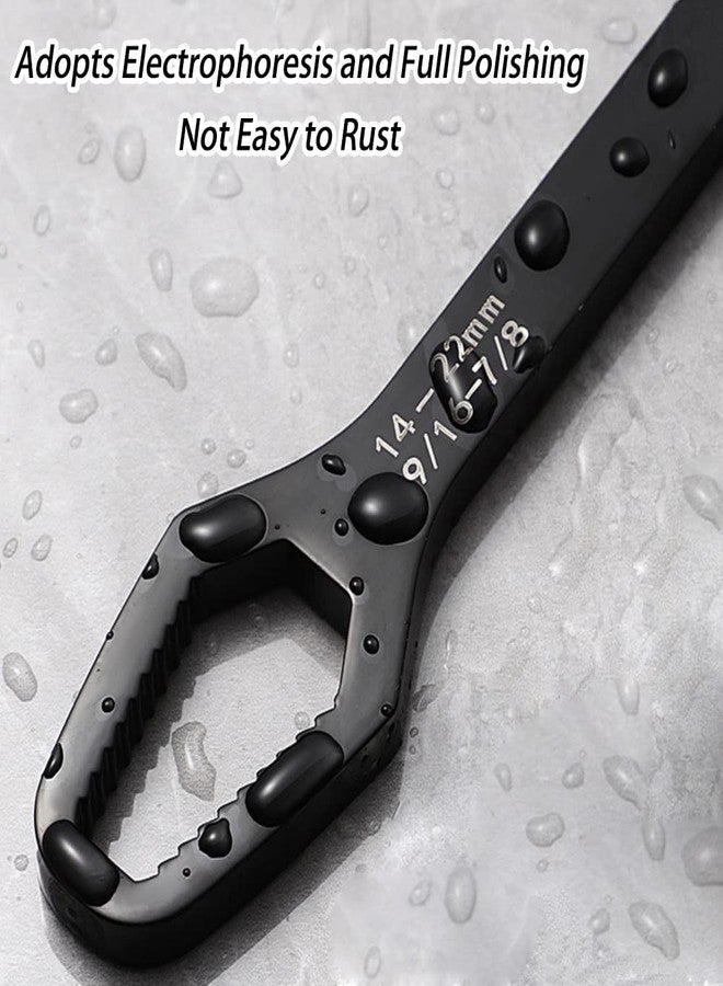 Saipe 4 Pieces Universal Multifunctional Wrenches set Adjustable Double-head Torx Wrench Self-tightening Spanner Hand Tools for 3mm-22mm Nuts - Image 5