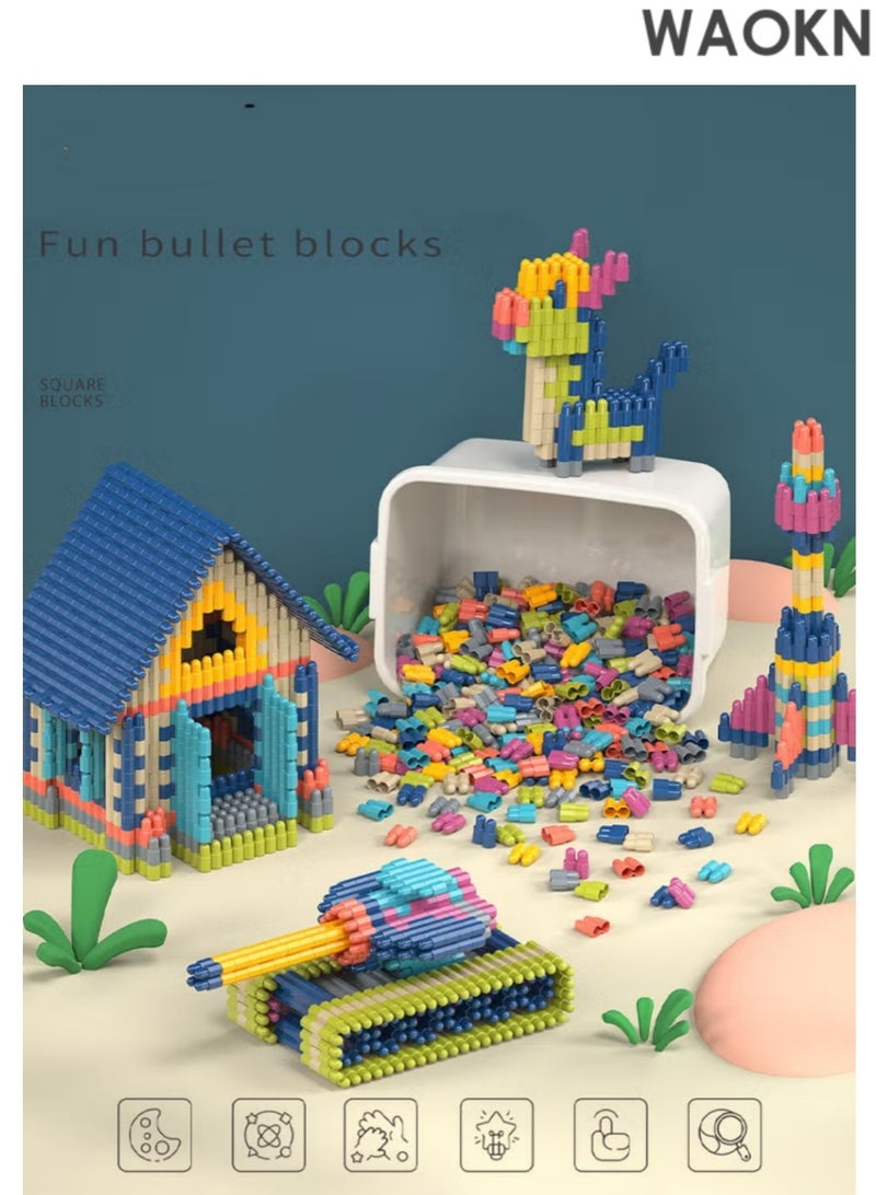 WAOKN Building Blocks & Stacking Toys Set Effective Stem Learning Toys for Hands-on Play  Colorful & Educational Stacking Building Toys Game - Image 2